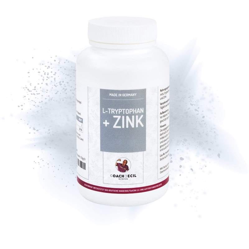 L-Tryptophan kombiniert mit Zink-Gluconat - vegan<br />
l tryptophan zink kapseln<br />
L-Tryptophan kombiniert mit Zink-Gluconat - vegan